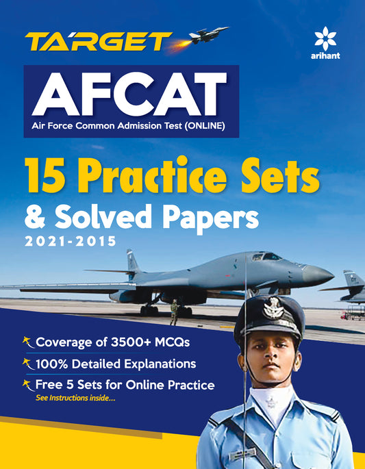 AFCAT 15 Practice Sets and Solved Papers 2022