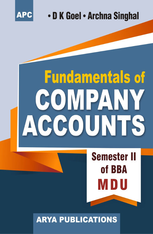 fundamentals of Company Accounts Semester II of BBA (MDU) BBA